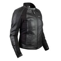 Jaqueta Couro Feminino Moto Texx Storm Ld Preto 3xl