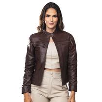 Jaqueta Couro Legítimo Feminina Premium Igne Bull Zoe Jaqueta Couro Legítimo Feminina Premium Igne Bull Zoe