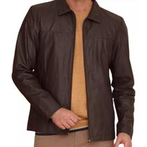 Jaqueta Couro Legitimo Masculino Javali Preto Jaqueta Couro Legitimo Masculino Javali Preto