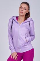 Jaqueta Crôco Bolso Cangurú Com Capuz Lilaz