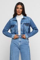 Jaqueta Cropped Duda Mesclado Doct Escuro Jaqueta Cropped Duda Mesclado Doct Escuro