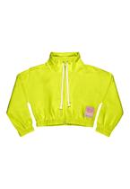 Jaqueta Cropped em Moletom Juvenil Feminina Gloss