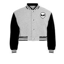 Jaqueta Cropped Moletom Et Feminina Colegial