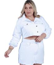 Jaqueta Cropped Plus Size Feminina G1 ao G4 - Razon - 0110 - Razon Jeans