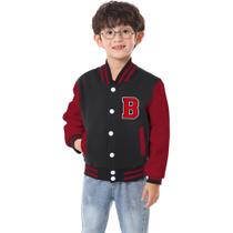 Jaqueta de beisebol infantil BAICAIYU Varsity Coat Sport Letterman