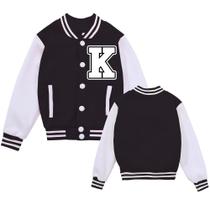 Jaqueta de beisebol infantil BAICAIYU Varsity Coat Sport Letterman Jaqueta de beisebol infantil BAICAIYU Varsity Coat Sport Letterman