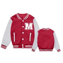 Jaqueta de beisebol infantil BAICAIYU Varsity Coat Sport Letterman Jaqueta de beisebol infantil BAICAIYU Varsity Coat Sport Letterman