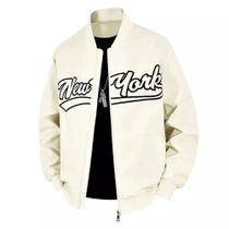 Jaqueta de Beisebol Masculina NY Brooklyn Estilo Casual UE Jaqueta de Beisebol Masculina NY Brooklyn Estilo Casual UE