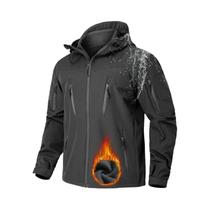 Jaqueta De Caça Masculina Impermeável E À Prova De Vento Com Capuz De Fleece, Casaco Tático Para