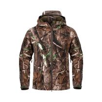 Jaqueta De Caça Masculina Impermeável Em Camuflagem, Casaco Tático Com Capuz Para Atividades Ao Ar