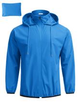 Jaqueta de chuva COOFANDY impermeável respirável para homens azul S Jaqueta de chuva COOFANDY impermeável respirável para homens azul S