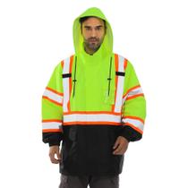Jaqueta de chuva FATONE Hi Vis Waterproof Class 3 para homens amarela Jaqueta de chuva FATONE Hi Vis Waterproof Class 3 para homens amarela