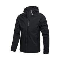 Jaqueta De Chuva Masculina Leve E Impermeável Com Capuz, Resistente Ao Vento Para Caminhadas E