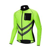Jaqueta De Ciclismo Refletiva À Prova De Vento Azul Marinho WOSAWE MTB Jersey Impermeável Para