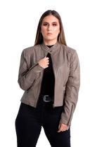 Jaqueta de Couro BX Craqui Brown Jaqueta de Couro BX Craqui Brown