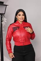 jaqueta de couro college feminina better blusa de frio motoqueiro