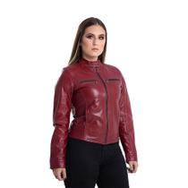 Jaqueta de Couro GP Vermelha Jaqueta de Couro GP Vermelha