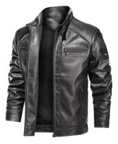 Jaqueta de couro masculina moderna pronta entrega qualidade excelente Jaqueta de couro masculina moderna pronta entrega qualidade excelente