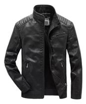 Jaqueta de Couro Masculina Preta - GG Jaqueta de Couro Masculina Preta - GG