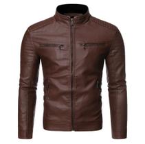 Jaqueta de couro Masculina slim fit - Fox 8