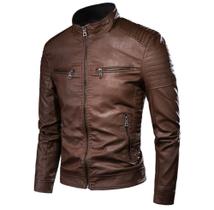 Jaqueta de couro masculina slim fit - FOX 8