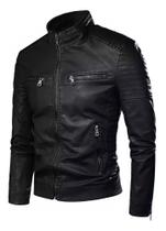 Jaqueta de couro Masculina slim fit Jaqueta de couro Masculina slim fit