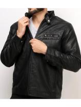 Jaqueta De Couro Masculina Slim Fit Importada Frio