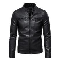 Jaqueta De Couro Masculino Corta Vento