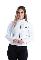 Jaqueta de Couro Mathê Branco Jaqueta de Couro Mathê Branco