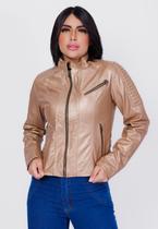 Jaqueta de Couro Mathê Ouro Velho