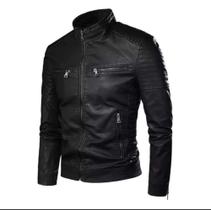 Jaqueta de couro moda masculina - Fox 8