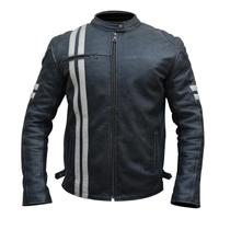 Jaqueta de Couro Motociclista Old School - Racing Rabbit