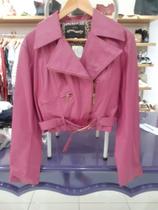 jaqueta de couro verdadeiro pink M tribo carioca jaqueta de couro verdadeiro pink M tribo carioca