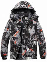 Jaqueta de esqui masculina Wantdo Mountain Snow impermeável cinza Flora XL