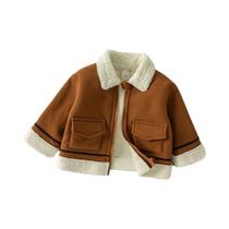 Jaqueta De Fleece Quente Para Meninos Bebês Outono Inverno Com Zíper E Manga Longa Para 1-3 Anos Jaqueta De Fleece Quente Para Meninos Bebês Outono Inverno Com Zíper E Manga Longa Para 1-3 Anos