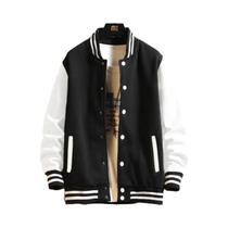 Jaqueta De Fleece Unissex Oversize Em Cores Sólidas Preto, Cinza E Branco, Uniforme De Baseball Jaqueta De Fleece Unissex Oversize Em Cores Sólidas Preto, Cinza E Branco, Uniforme De Baseball