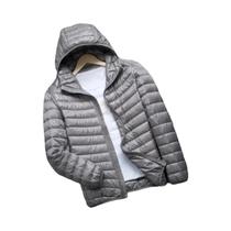 Jaqueta De Inverno Com Capuz Slim Fit Para Homens, Super Leve E Quente, Moda Outono Inverno