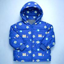 Jaqueta de Inverno Puffer Forrada com Capuz para Bebês até 3 anos Cor:space-pretoTamanho:6-12m