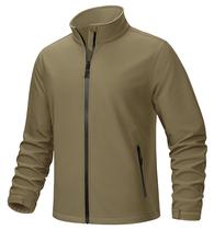 Jaqueta de inverno TACVASEN impermeável Windbreaker para homens Khaki XL