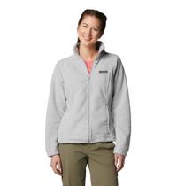 Jaqueta de lã Columbia Benton Springs com zíper completo feminina cinza GG Jaqueta de lã Columbia Benton Springs com zíper completo feminina cinza GG