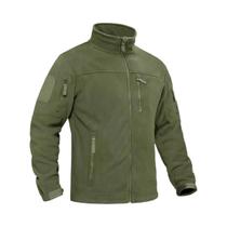 Jaqueta De Lã Masculina, Macia, Quente, À Prova De Vento, Com Zíper Completo, Vários Bolsos, Para