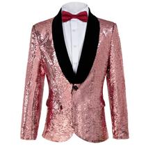 Jaqueta de lantejoulas, blazer brilhante, glitter, smoking de festa para homens