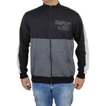 Jaqueta De Moletom Com Ziper Adulto Preto e Cinza Yellowl M Jaqueta De Moletom Com Ziper Adulto Preto e Cinza Yellowl M