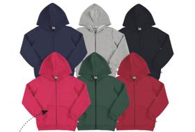 Jaqueta de moletom flanelado Marlan azul marinho Jaqueta de moletom flanelado Marlan azul marinho