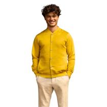 Jaqueta de Moletom Masculina Lisa com Bolsos Estilo Casual