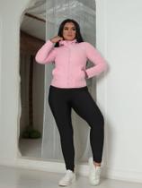 jaqueta de moleton feminino dupla face