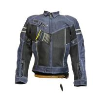 Jaqueta de Motocicleta Komine JK-006 - Jeans Respirável, Resistente a Quedas