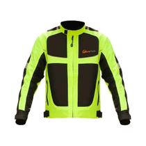 Jaqueta De Motocicleta Unissex Respirável Com Protetores, Visível À Noite, Armadura De Segurança