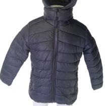 Jaqueta De naylon Bobojaco Infantil Masculina Tm 2 à 6 Anos Cor:PretoTamanho:2-4