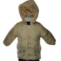 Jaqueta De nylon Infant. Florzinha Cor:BegeTamanho:2-3 Anos